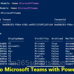 How to Connect to Microsoft Teams Using PowerShell 