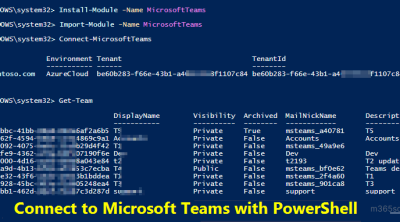 How to Connect to Microsoft Teams Using PowerShell
