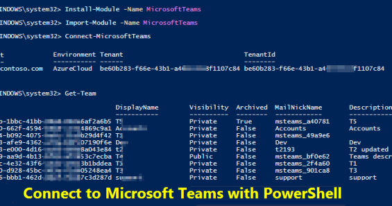 How to Connect to Microsoft Teams Using PowerShell