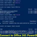 Connect to Office 365 PowerShell