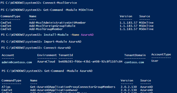 Connect to Office 365 PowerShell  