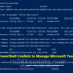 Manage Microsoft Teams using PowerShell