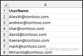 Exported CSV file with the Matching Conditions
