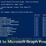 Connect to Microsoft graph PowerShell