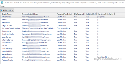 Get Mailbox Details in Microsoft 365 using PowerShell