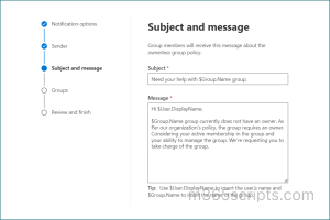 context for manage ownerless group policy