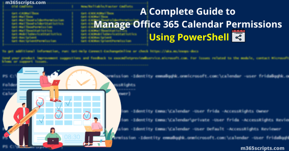 Manage Calendar Permissions in Office 365 Using PowerShell