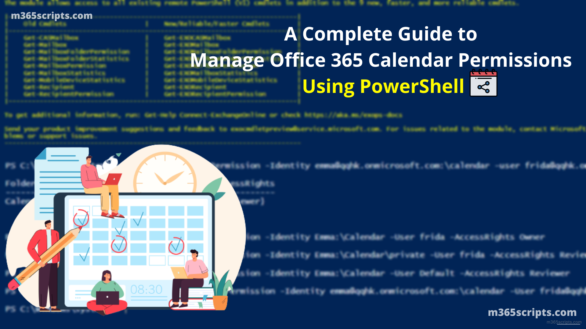 Manage Calendar Permissions In Office 365 Using PowerShell