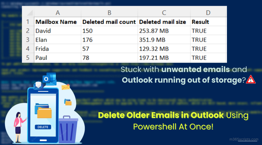 Delete Emails in Outlook