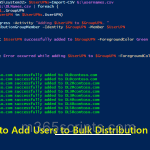 Add a User to Multiple Distribution Lists in Office 365 using PowerShell 