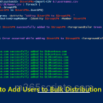 Add a User to Multiple Distribution Lists in Office 365 using PowerShell Add a User to Multiple Distribution Lists in Office 365 using PowerShell