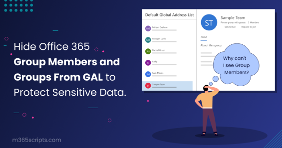Hide Members in Microsoft 365 Groups & Groups from GAL