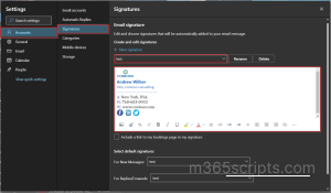 Email signature outlook for windows