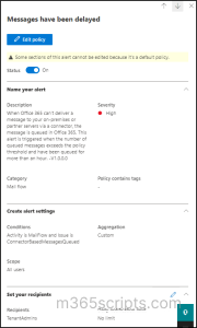 Message Expiration Alert Policy