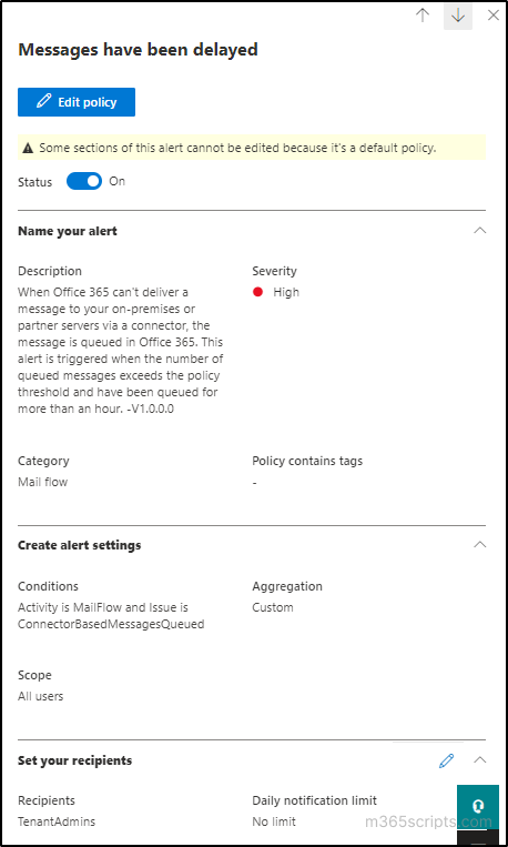 Customize Message Expiration Timeout Less than 24 Hours in Exchange Online
