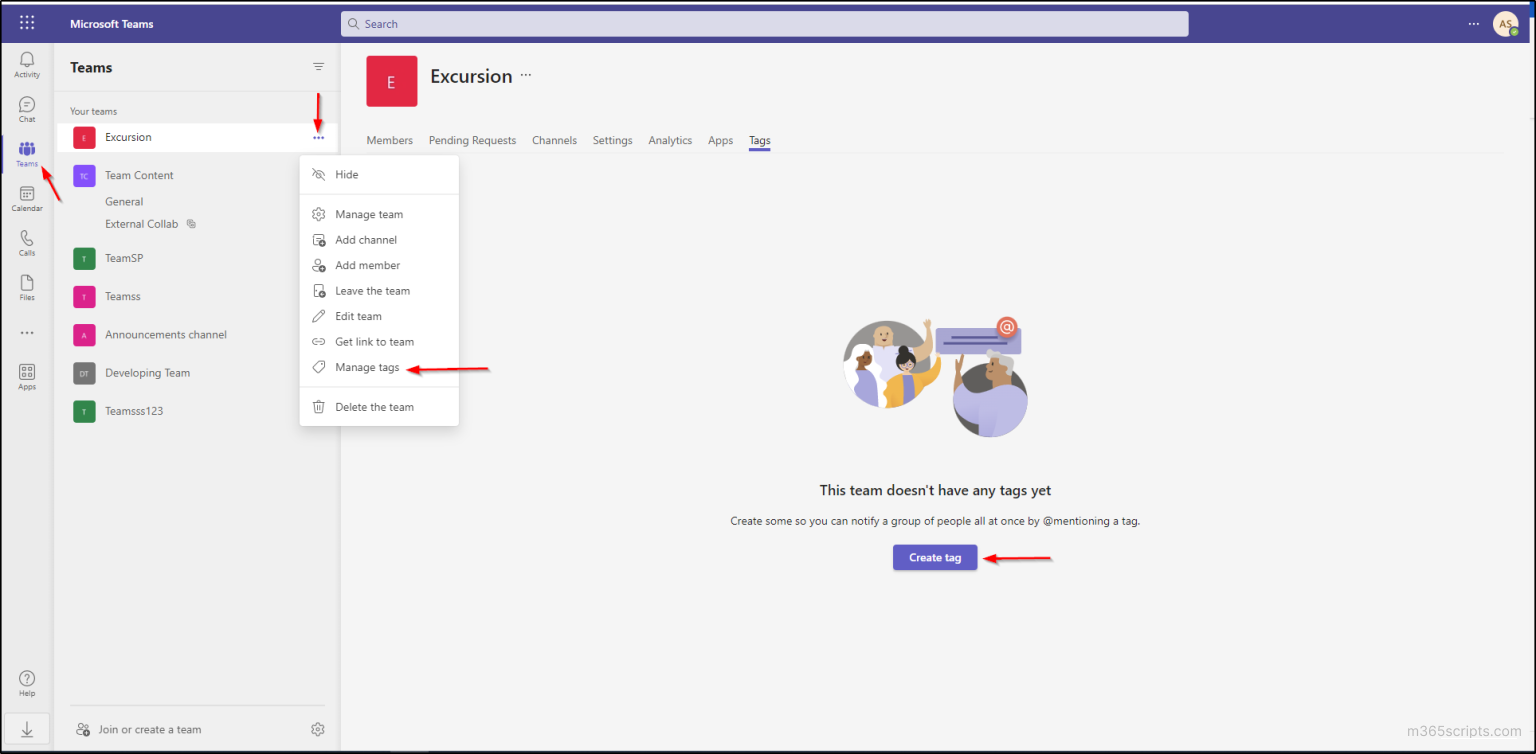 A complete guide to manage tags in microsoft teams