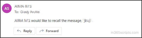 All New Experience to Recall Messages in Exchange Online
