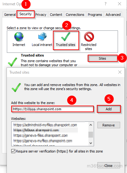 How To Map A Network Drive To SharePoint Library Microsoft 365 Scripts   IETrustedSites 