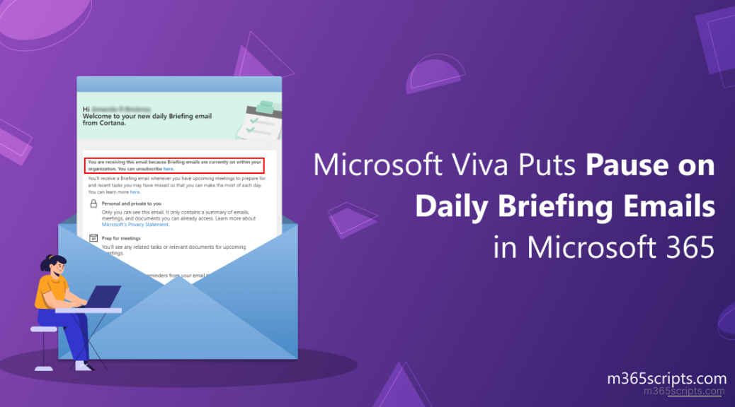 Pause on Daily Briefing Emails in Microsoft 365