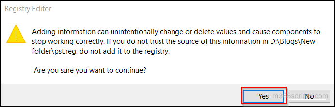 Registry entry