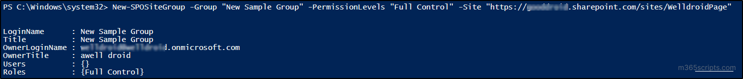Get list of sites using PowerShell