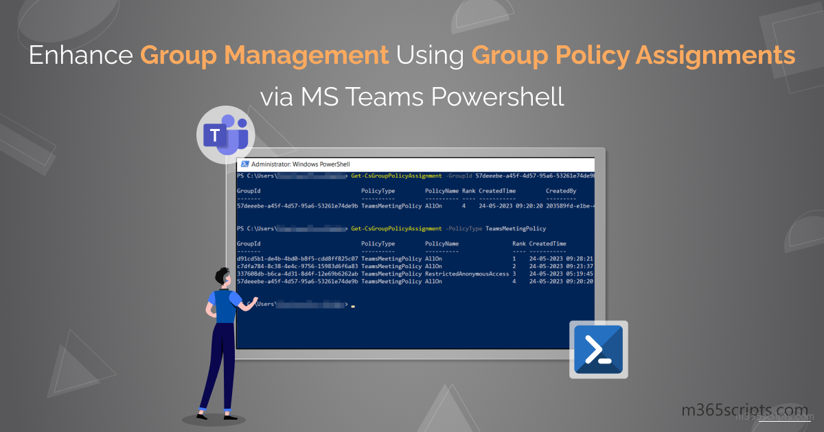 get teams policy assignment powershell