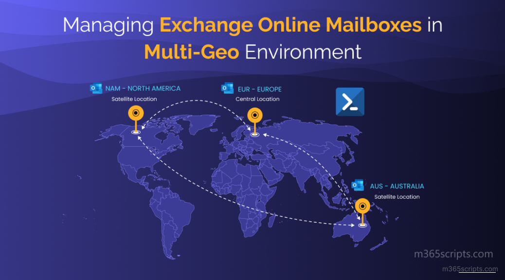 Managing Exchange Online Mailboxes in Multi-Geo Environment