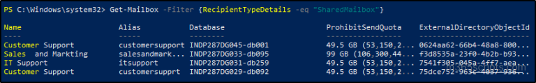 Manage Shared Mailboxes Using PowerShell in Microsoft 365