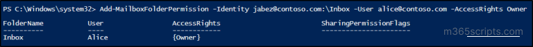 Microsoft 365 Mailbox Folder Permission Management Using PowerShell