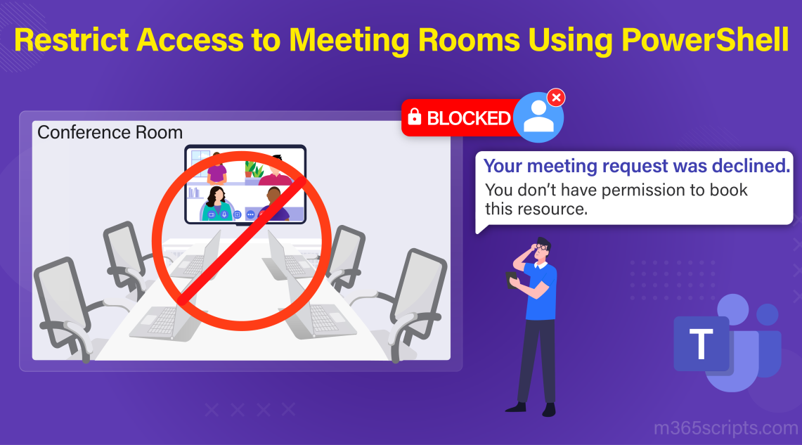 Block Meeting Room Bookings in Exchange Online Using PowerShell