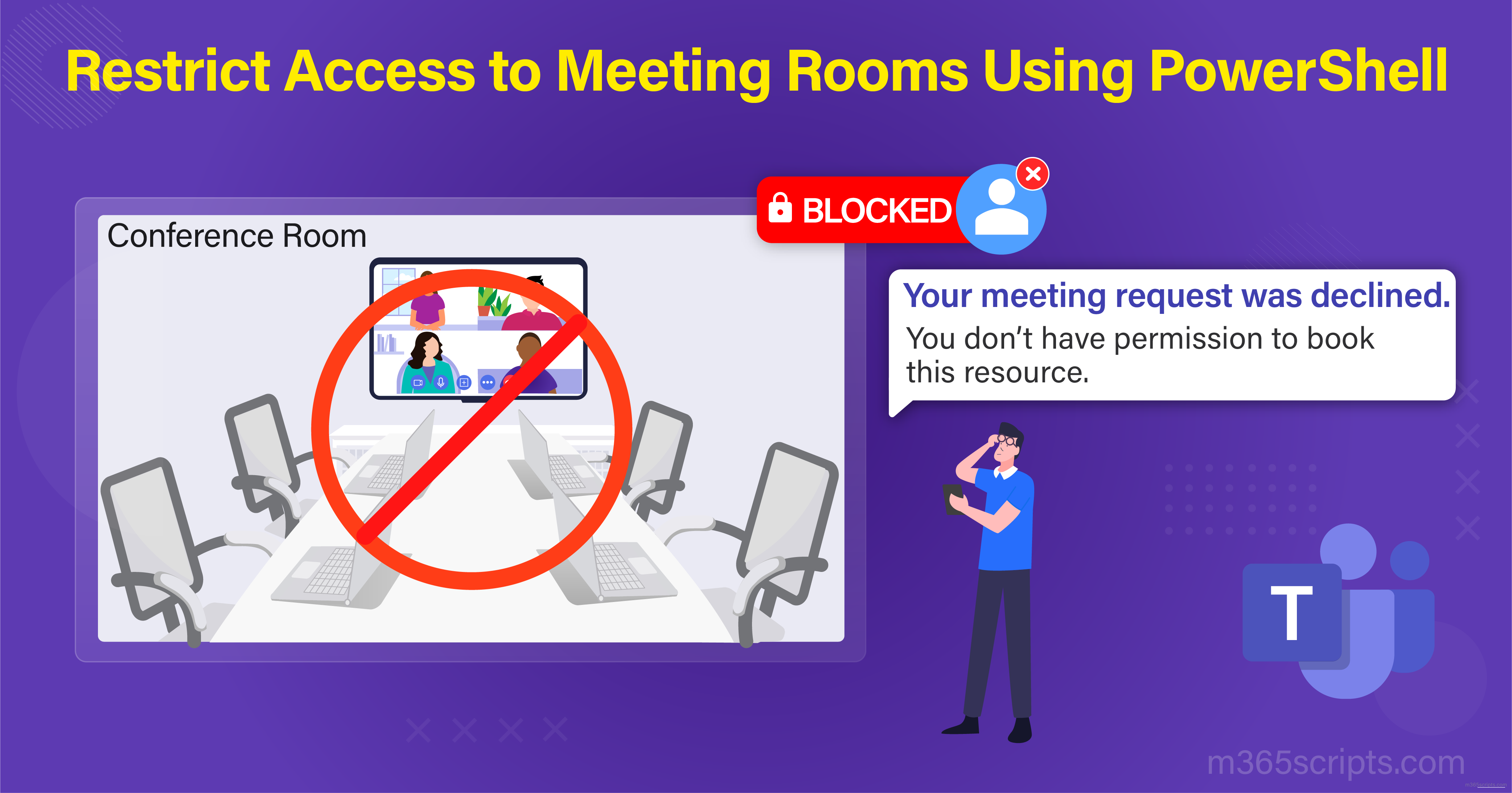 Block Meeting Room Bookings In Exchange Online Using PowerShell