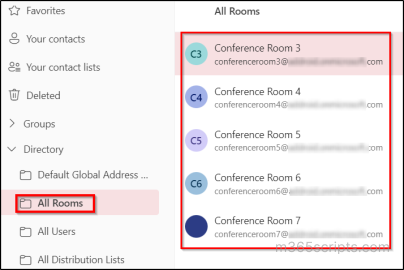Block Meeting Room Bookings in Exchange Online Using PowerShell