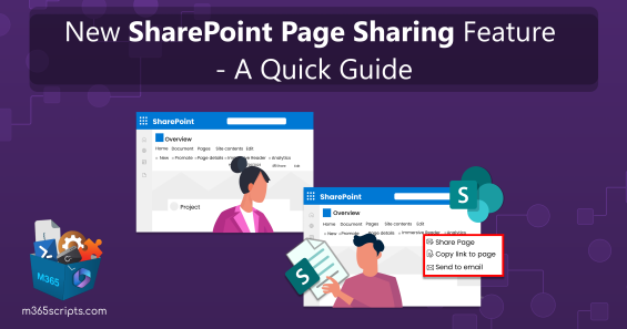 SharePoint Page Sharing Feature – A Quick Guide