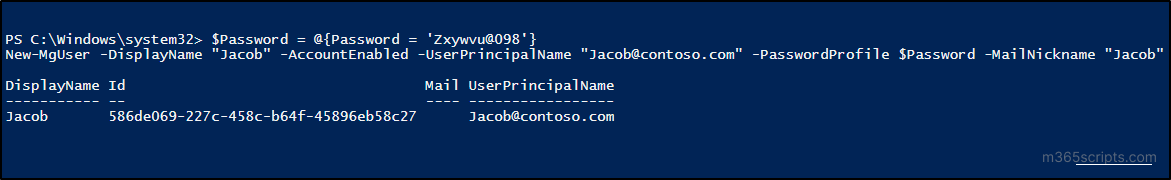 Manage Microsoft 365 Users using MS Graph PowerShell