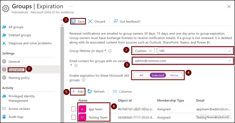 How To Set Up Microsoft 365 Group Expiration Policy