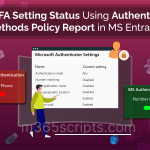 Find MFA Setting Status Using Authentication Methods Policy Report in MS Entra ID