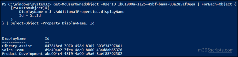 Manage Groups in Microsoft 365 with MS Graph PowerShell