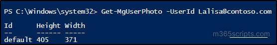 Get-MgUserPhoto and manage photo using MS Graph PowerShell