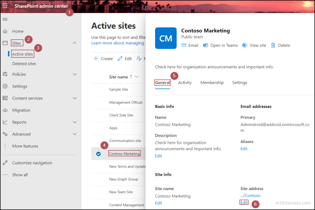 Change SharePoint Site URL in Microsoft 365 - A Quick Guide