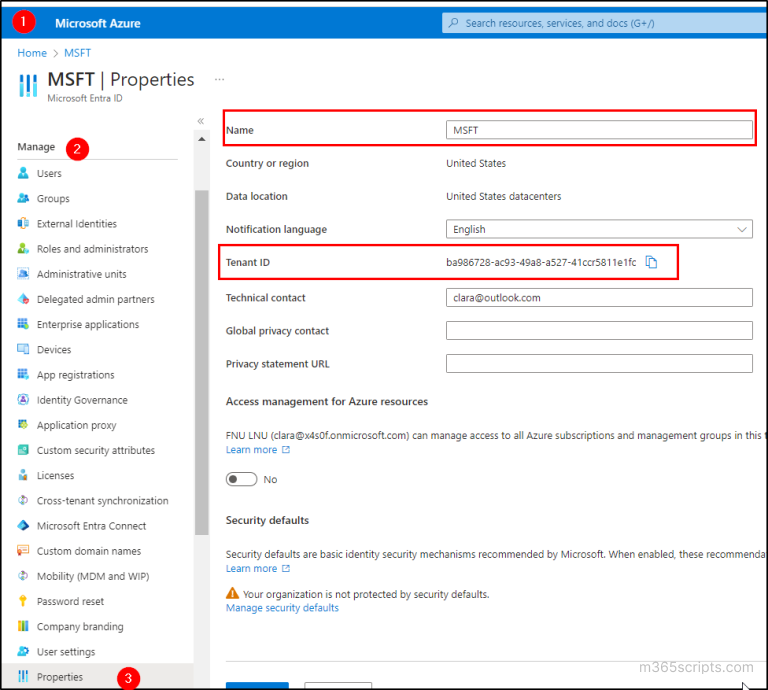 How to Find Microsoft 365 Tenant GUID and Name