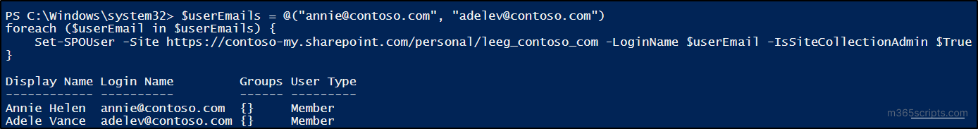 Grant OneDrive Access to Another User Using PowerShell