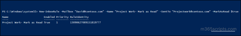 Manage Inbox Rules in Outlook Using PowerShell