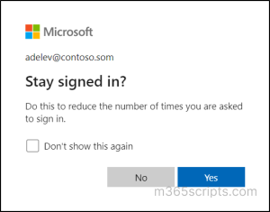 A Guide to Disable 'Stay Signed In' Prompt in Microsoft 365