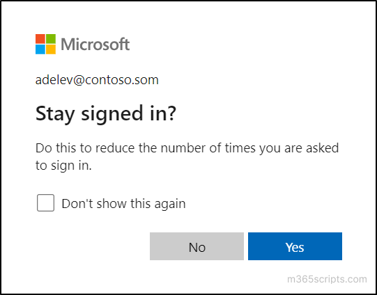 A Guide to Disable 'Stay Signed In' Prompt in Microsoft 365