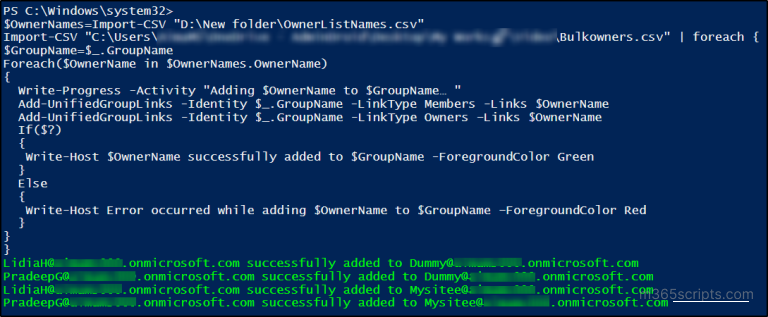 Manage Microsoft 365 Group Owners Using PowerShell
