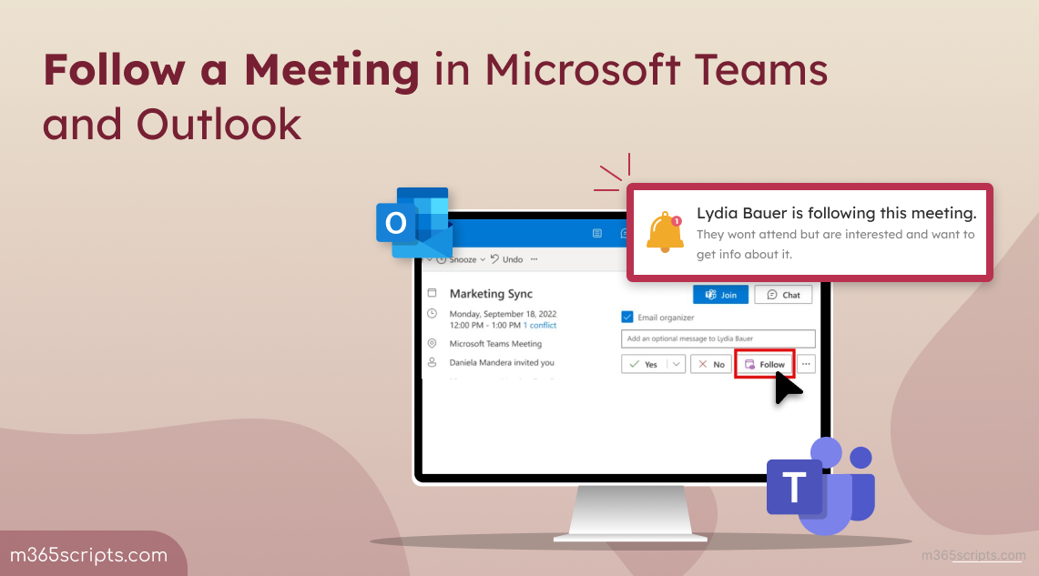 Follow a Meeting in New Outlook