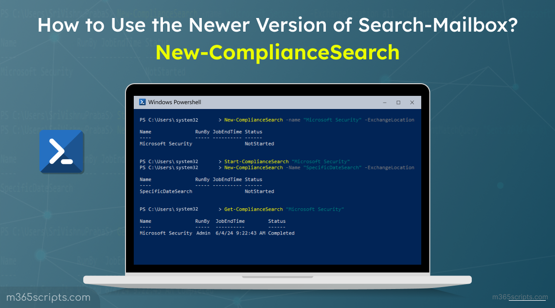 Search for Email Messages Using New-ComplianceSearch Cmdlet