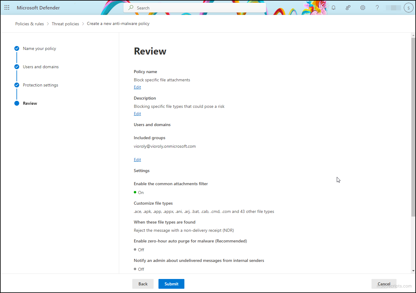 How to Block Risky File Types in Exchange Online