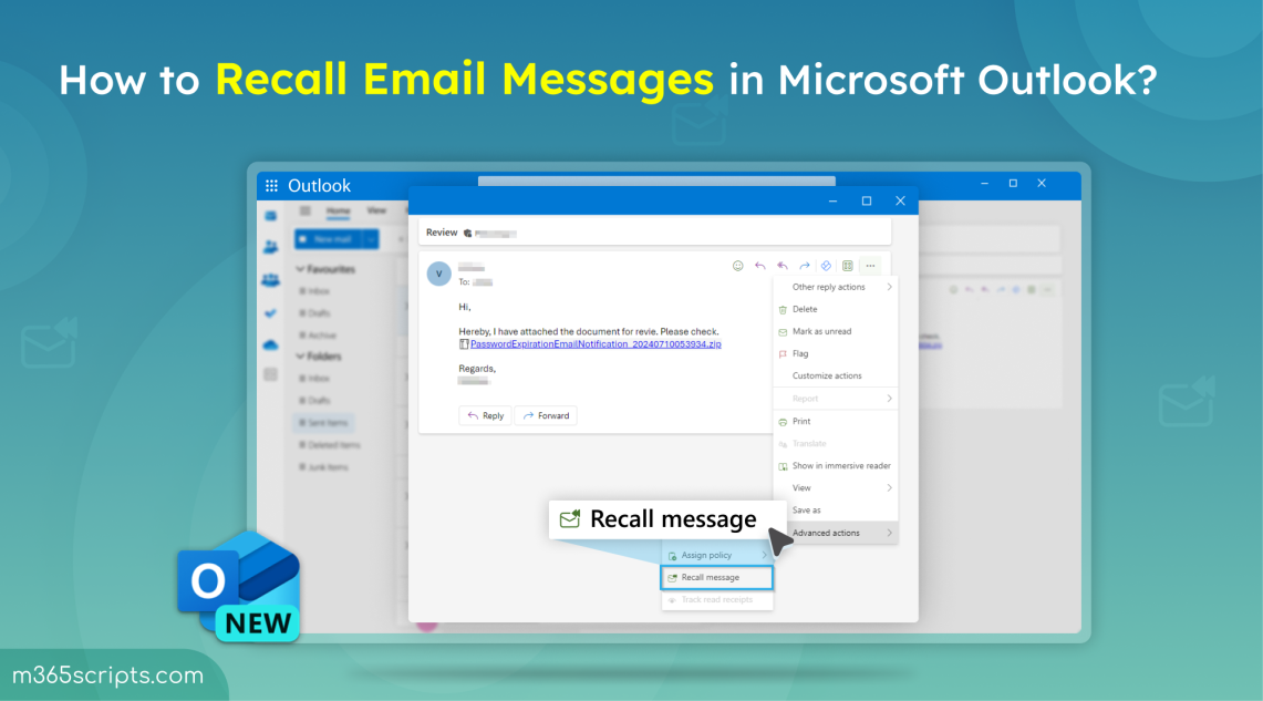 How to Recall Email Messages in Microsoft Outlook