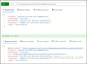 Manage Entra delegated permissions using Graph API - Add